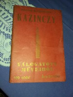 1920.cca.Antik Kazinczy Ferenc válogatott műveiből könyv képek szerint Magyar Népművelők