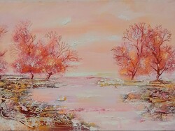 Berecz Rita: gyönyörű téli nap, képméret 21x30 cm
