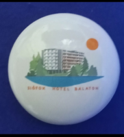 Drasche  Siófok Hotel ,balatoni emlék porcelán bonbonier  1957-65 közötti jelzéssel