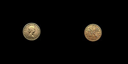 6 (six pence) PENNY - 1964 - II Erzsébet fiatalkori képével!