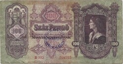 100 pengő 1930 1930. "Bélapátfalva Község" körbélyegzéssel