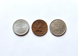 1 - 2 - 5 Forint 1983. (I.) (Forgalmi sorból).