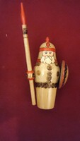 Orosz,szovjet ,fa harcos lovag figura. 16 cm.