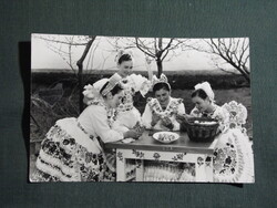 Képeslap,Kalocsa,Népművészeti ház,népviselet,népművészet látkép,részlet,1968-