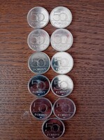 Eladó 50 forint érmék-emlék érmék