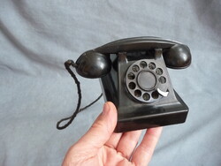 Szovjet játék telefon bakelit játéktelefon régi bakelit telefon 40 es 50 es évek karbolit kemerovo