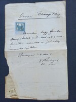Orvosi igazolás 1918-ból - maláriás betegről