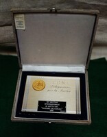 C.O.N.I. DELEGAZIONA PER LA SICILIA PLAKETT  1983 (dobozában, 16x12 cm)