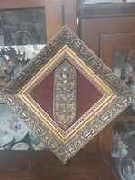 Újjászületés. Festett, Mázas, Jelzett Népi Kerámia: Gonda I. Hibátlan.27 cm.