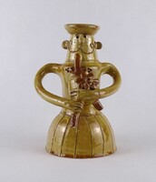 1W139 Csavlek Etelka: Dudás - kerámia figura 19.5 cm