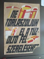 Munkavédelmi plakát - Ne torlaszoljuk el...