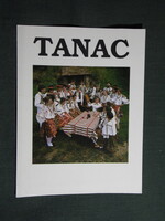 Képeslap,Pécs,Tanac néptáncegyüttes,népviselet,népművészet látkép,részlet,1985-