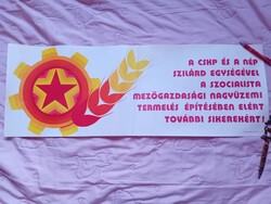 2504/18 Szocialista papír plakát mezőgazdasági témával