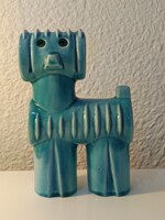 Zsolnay Alapmázas  Art Deco Nádor Judit Ritka Cső kutya HIBÁTLAN