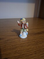 Német (?) Porcelán túrázó, vándor fiú, gyerek. 8 cm. Hibátlan.
