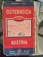 Ausztria térképe 1980 körüli