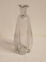Antik régi Zwack jelzett likőrös üveg kiöntő italos szeszes palack különleges forma 25 cm hibátlan