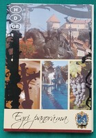 Eger részletek, Egri panoráma, leporelló, képeslap