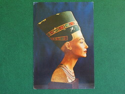 Képeslap - egyiptomi kincsek - Nefertiti (Nofretete) fej