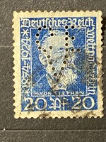 Német Birodalom 1924 Von Stephan perfin