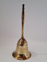 Réz csengő, cselédhívó, 18 cm