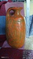 Retro nagy méretű Pesthidegkúti kerámia váza mid century padlóváza 41 cm