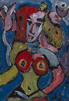 Csepeli Németh Miklós - Akt 100 x 70 cm akril, karton