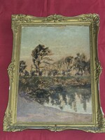 Józsa Károly Szeged, 1872 - 1929, Budapest festmény eredeti alkotás garanciával.