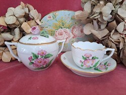 Herendi porcelán kávéscsésze & cukortartó