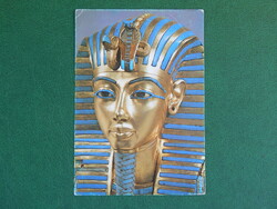 Képeslap - egyiptomi kincsek - Tutankhamen / Nebheperuré / Tutanhamon arany maszk