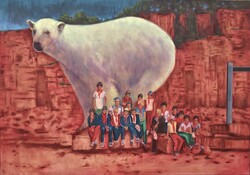 Ferenczy Zsolt: Csapat I. képméret: 70x100 cm