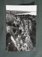 Képeslap,Balatonkenese,magaspart,szikla látkép,részlet,1959-