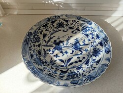 Antik Kínai tányér, múzeumi darab. 44 cm.