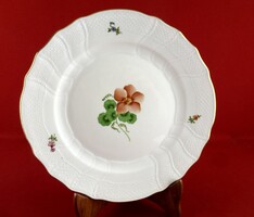 Herendi  virágos lapostányér (3). Hibátlan szép állapotban.Átmérője 26 cm.