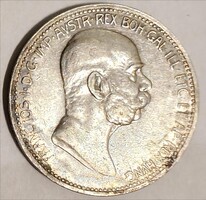 Ferenc József ezüst 1 Korona érme 1908.