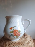 Hollóházi porcelán  hasas, pocakos bögre, törés, repedés mentes, tőkéletes állapotban