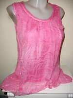 Silk 100% selyem felső, pink