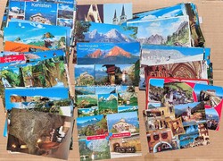 Berchtesgaden és környéke 1970-80 as évekből  színes,  postatiszta  + belépők.