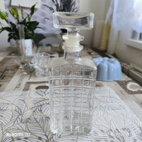 Art deco üveg dugóval  eladó!
