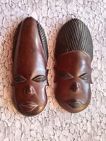 Afrikai ébenfa páros maszk