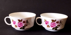 2 DB ALFÖLDI PORCELÁN RÓZSÁS TEÁS CSÉSZE,PÓTLÁSNAK