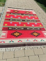 Torontáli kelim kilim nagyméretű kézi szövésű szőnyeg 300x 190 cm