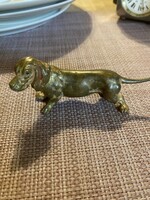Bécsi bronz tacskó 10x3,5 cm