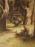 Komjáti-W. Gyula (1894-1958) : Rőzsehordó