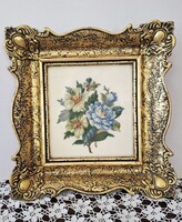 Beautiful Blondel Frame with Silk Thread Micro Gobelin, 23.5 cm x 24.5 cm