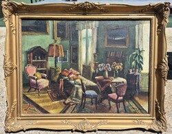 Apátfalvi Czene János / Szobabelső gitárral