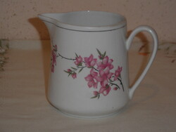 Kínai porcelán virágos kancsó, kiöntő