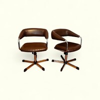 Mid century design „DÉLIBÁB” forgószékpár – hazai retró designikon