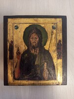 20. századi Keresztelő Szent János ikon, fa táblán