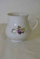 Hollóházi porcelán hasas bögre, csésze A262
